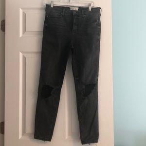 Black free people jeans with rips